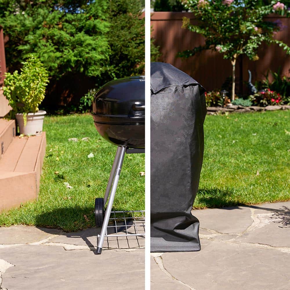 Heavy Duty Black Kettle Grill and Smoker Cover