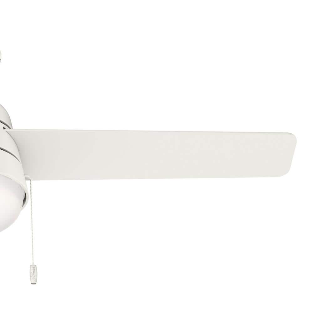 Aker 52" Fresh White 3-Blade LED Ceiling Fan with Reversible Blades
