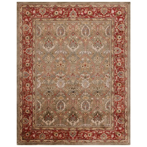 Persian Legend 11 ft. x 15 ft. Light Green/Rust Persian Area Rug
