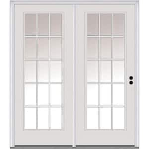 MMI Door 75 in. x 81.75 in. Clear Glass Fiberglass Prehung Right Hand ...