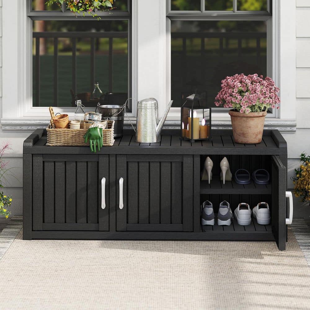 バンバラヤー（キャビネット） black-ama-pear-outdoor-storage