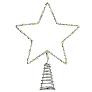 13.5 in. Star Tree Topper with 20 Dual Color (R) LED Lights