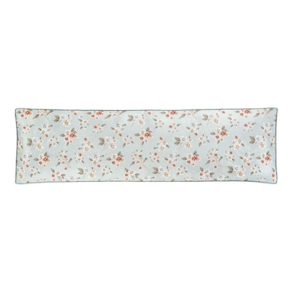 Paris Spa Polyester Floral Bolster Decorative Throw Pillow 15 In. L X 52 In