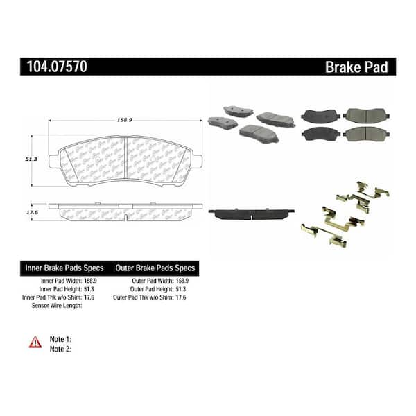 Centric Parts Disc Brake Pad Set