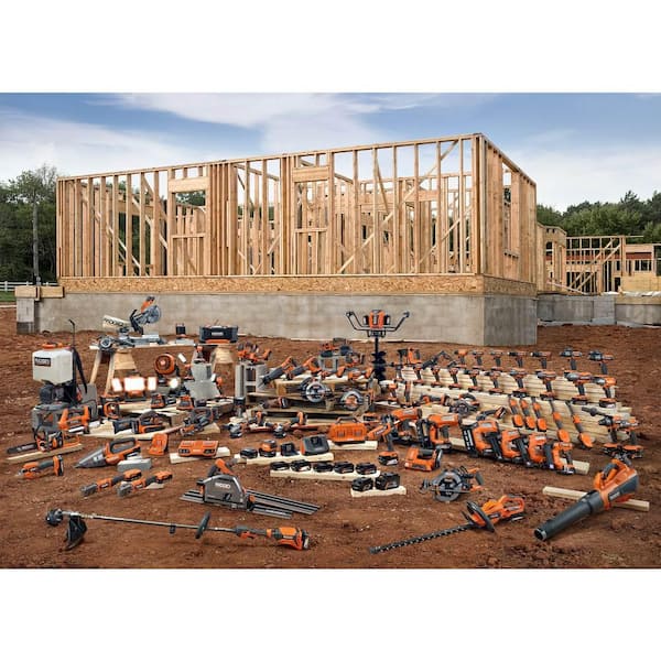 RIDGID - 18V Brushless Cordless Track Saw (Tool Only) with (2) 27 -1/2in. Tracks, (1) 60 in Track, and (4) Connector Bars