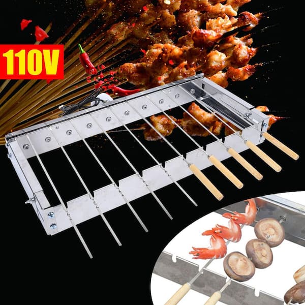 Stainless Steel Flip The Grill Home Roasting Grill Universal Duty Rotisserie Kit