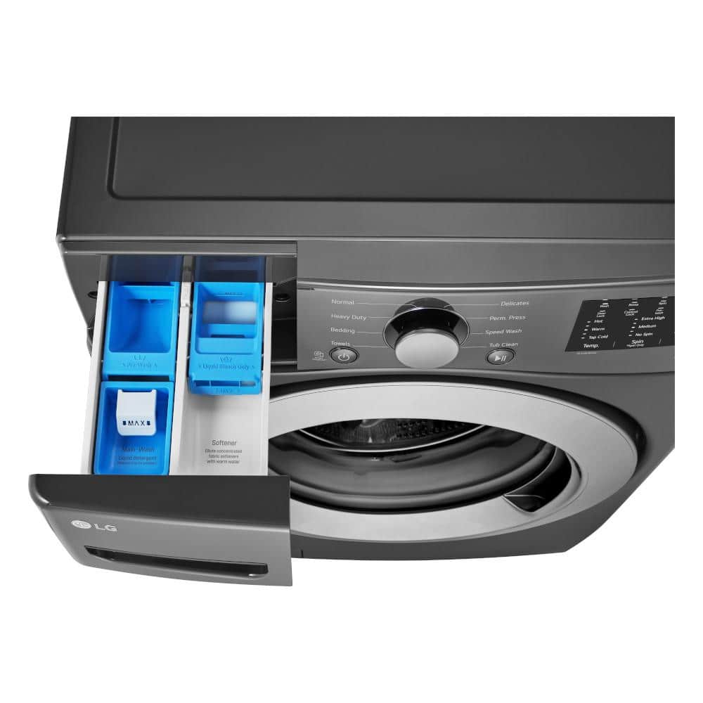 5.0 Cu. Ft. High Efficiency Black Front Load Washer