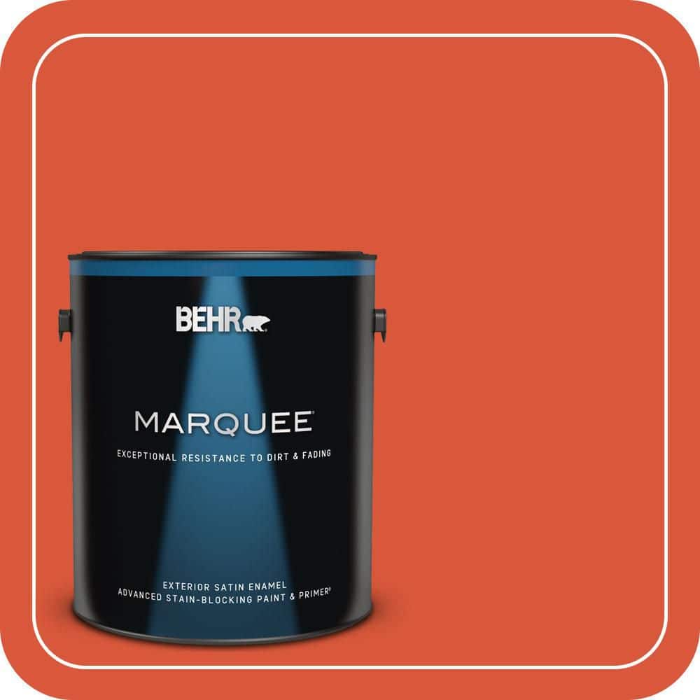 1 gal. Home Decorators Collection #HDC-MD-10G Mod Orange Satin Enamel Exterior Paint & Primer product image for price tracking