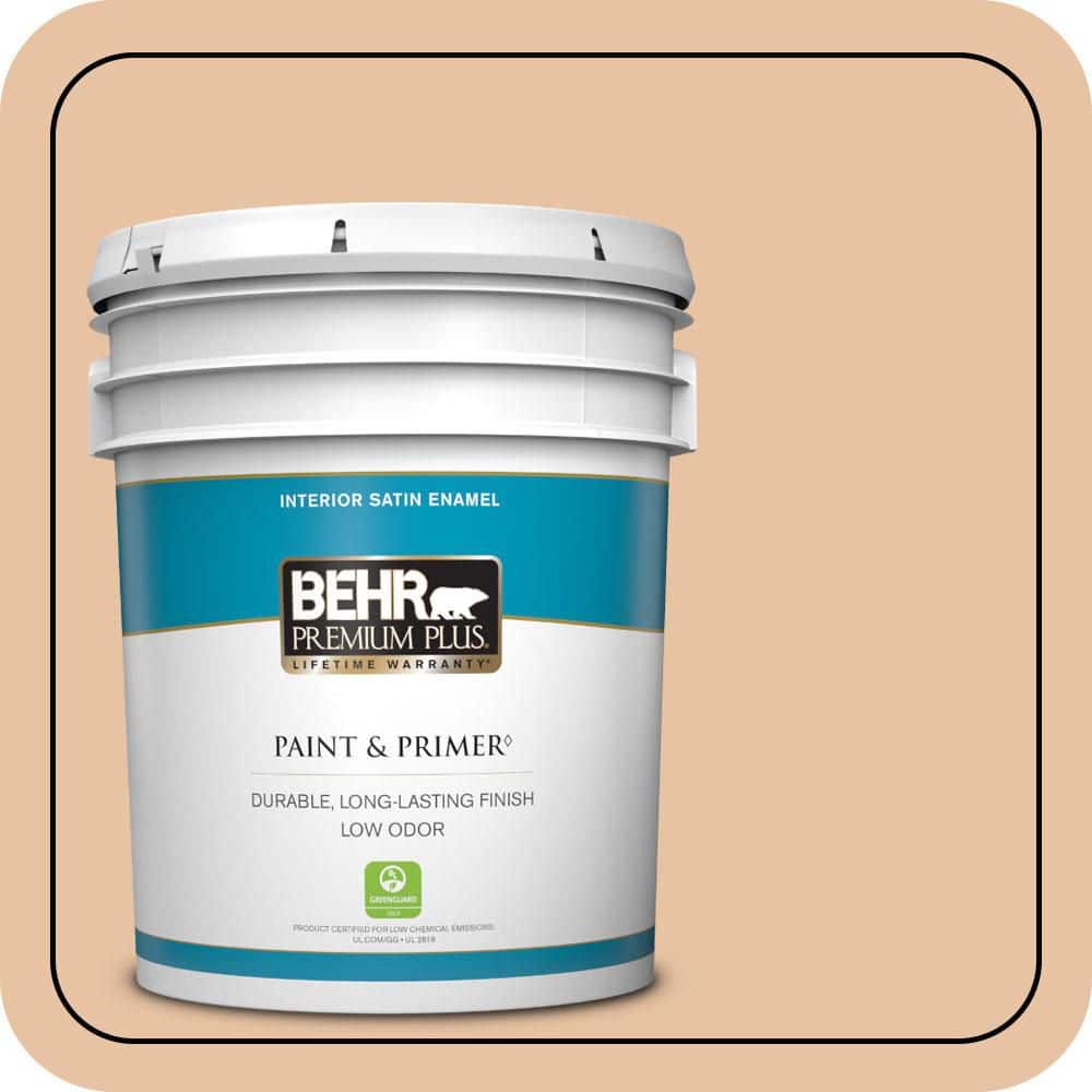 5 gal. #260E-3 Pueblo Sand Satin Enamel Low Odor Interior Paint & Primer price history on PriceWatchPro