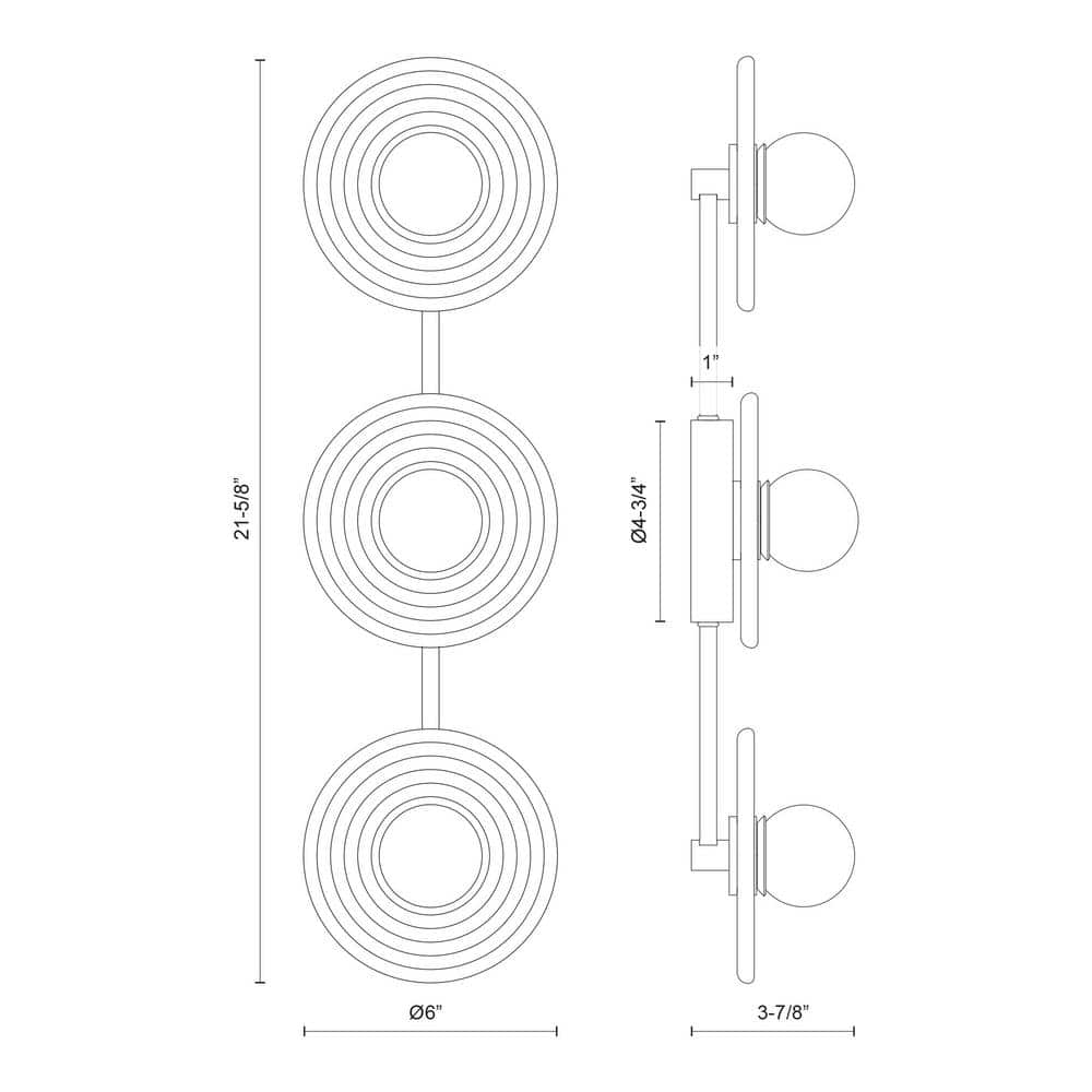 Dahlia 22" Brass and Alabaster 3-Light Vanity Fixture