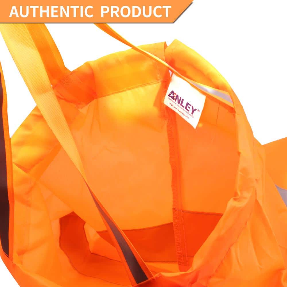 Anley 30 Inch Orange Rip-stop Polyester Windsock with Reflective Belt