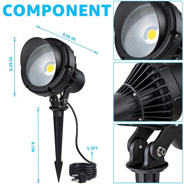 Aluminum LED Outdoor Spotlight 40W Landscape Spot Light 5000K