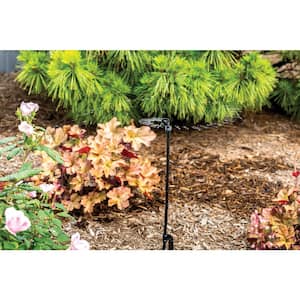 Full Circle Pattern 0-33 GPH Rotary Micro Spray with Adjustable Height Staked Riser (4-Pack)