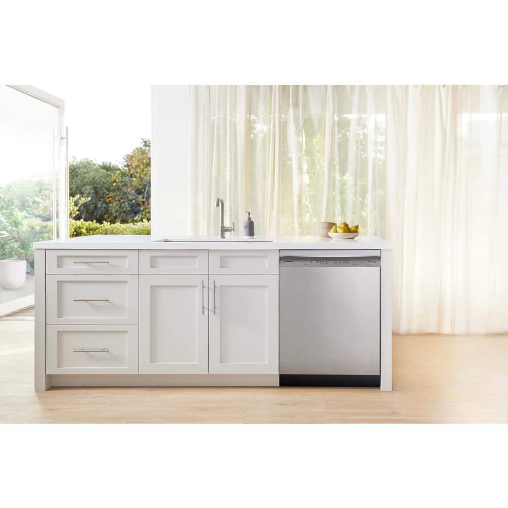 24" Stainless Steel Built-In Dishwasher with Front Control and 3rd Rack