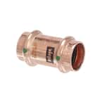 Propress 1/2 in. Press Copper Coupling  No Stop (10-Pack)