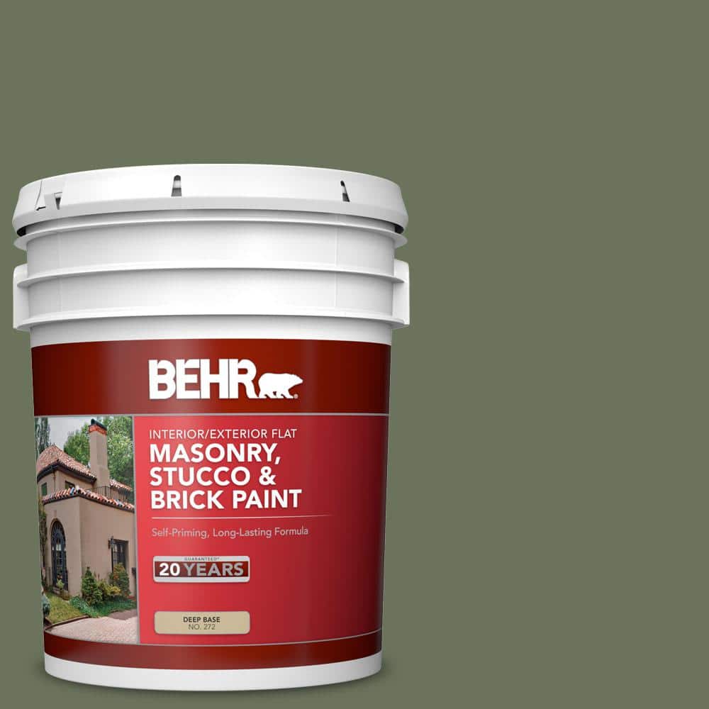 5 gal. #MS-54 Frontier Trail Flat Interior/Exterior Masonry, Stucco and Bri