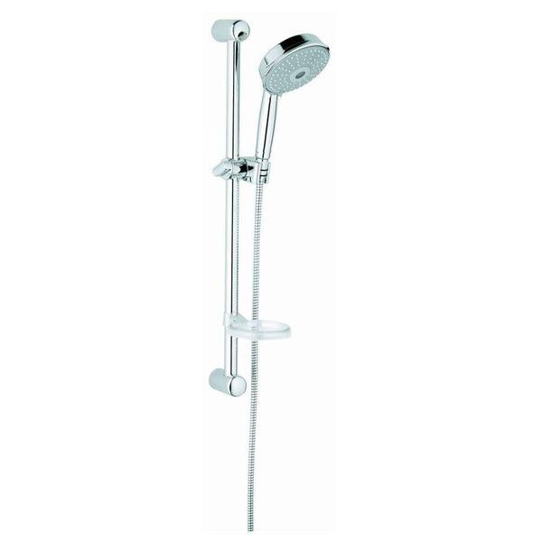 GROHE Rainshower Rustic 130 3-Spray Handheld Shower in StarLight Chrome