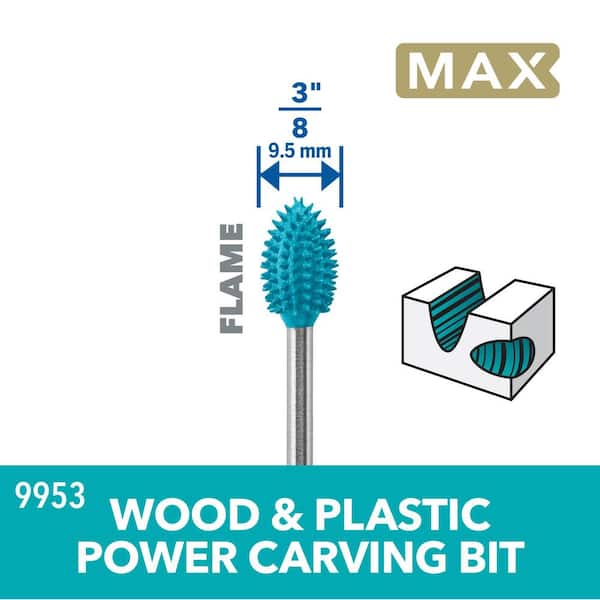 mimmy3lL  Dremel Maximum Power Carving Bit 9953 - The Home Depot