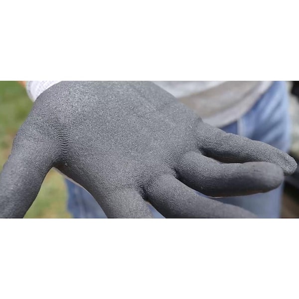 Gorilla Grip Grey Slip Resistant All Purpose Work Gloves, Size: Small, Pack  of 15 Pairs of Gloves