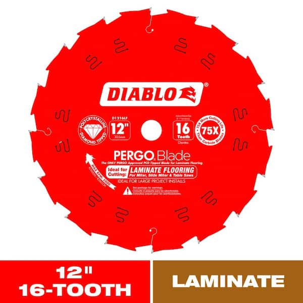 DIABLO 10in. x 12-Teeth PergoBlade Saw Blade for Laminate and Wood Flooring