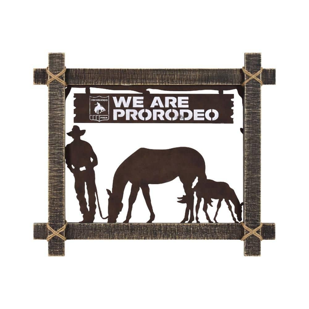 ProRodeo Cowboy Metal & Wood Wall Art-Rustic Western Decor price history on PriceWatchPro