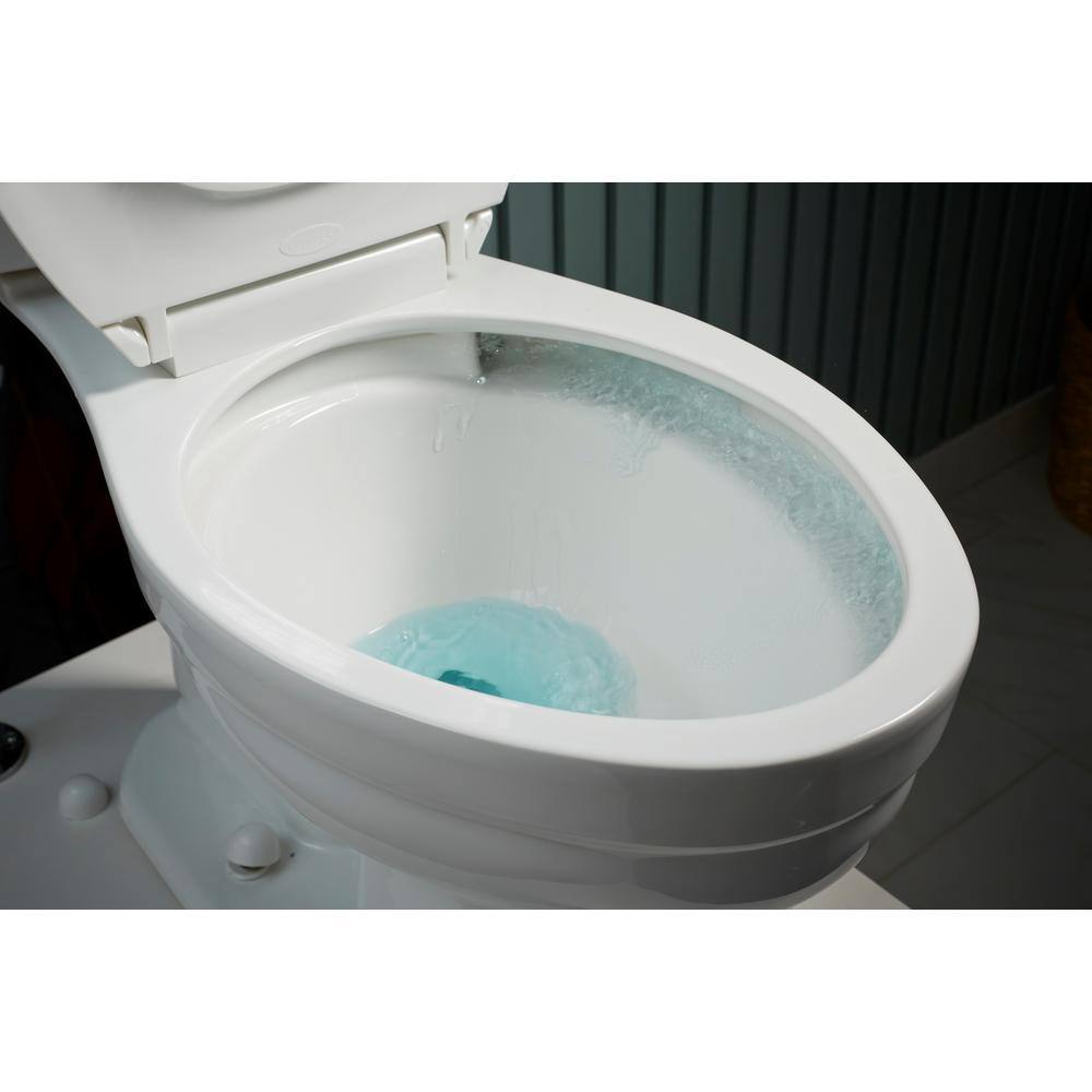 White High Efficiency Elongated Two-Piece Toilet