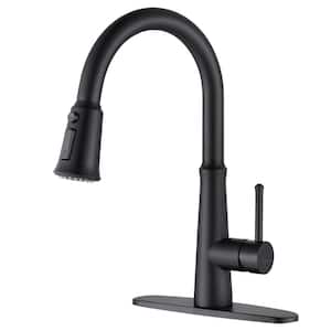 GIVING TREE Single Handle Pull-Down Sprayer Kitchen Faucet with 20 in ...