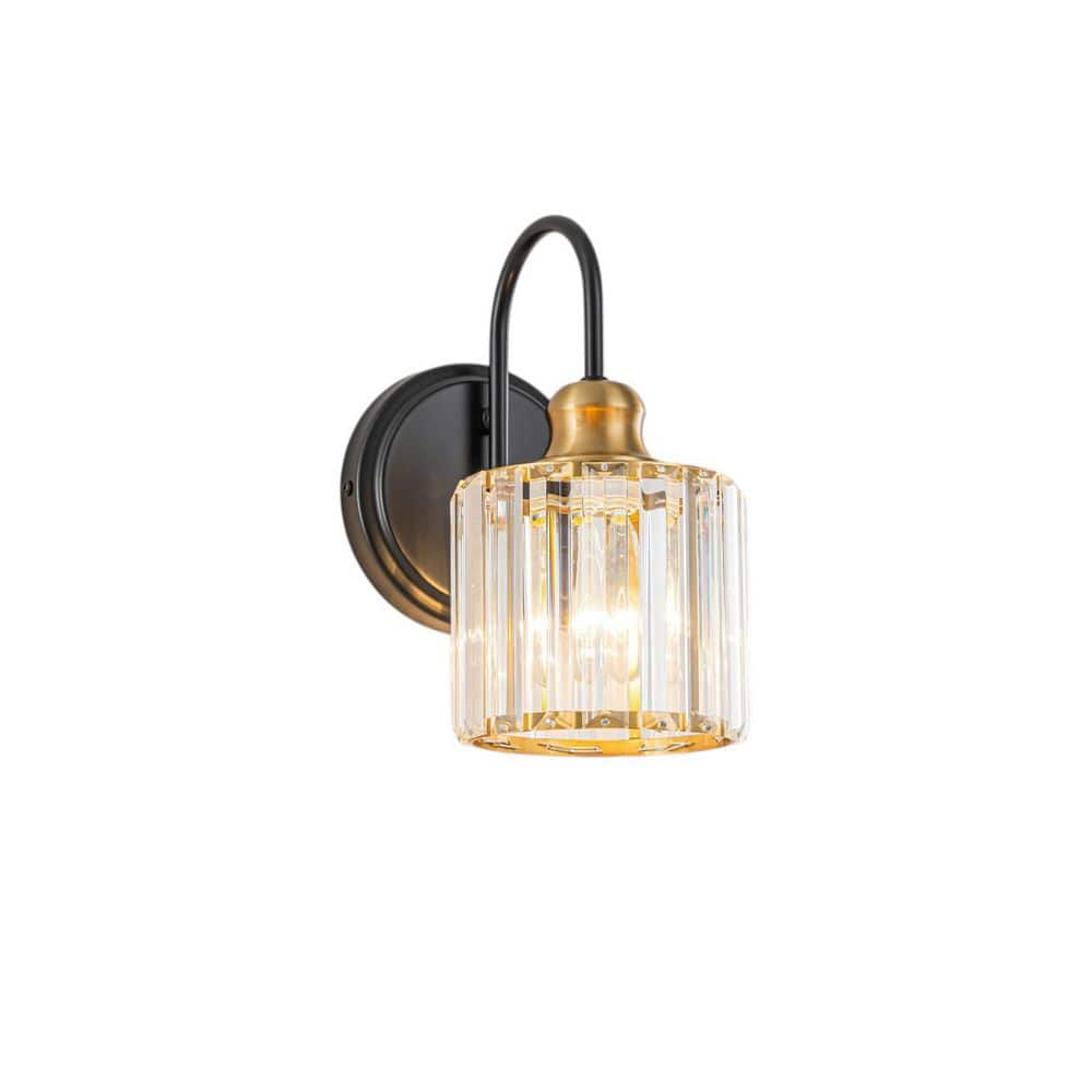 Avenlur 5.5 in. W 1-Light Modern Aged Brass Crystal Bathroom Vanity Light price history on PriceWatchPro