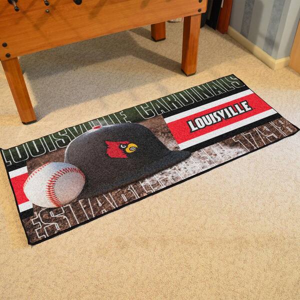 UofL Cardinals Basketball Court Runner Mat - 30 x 72