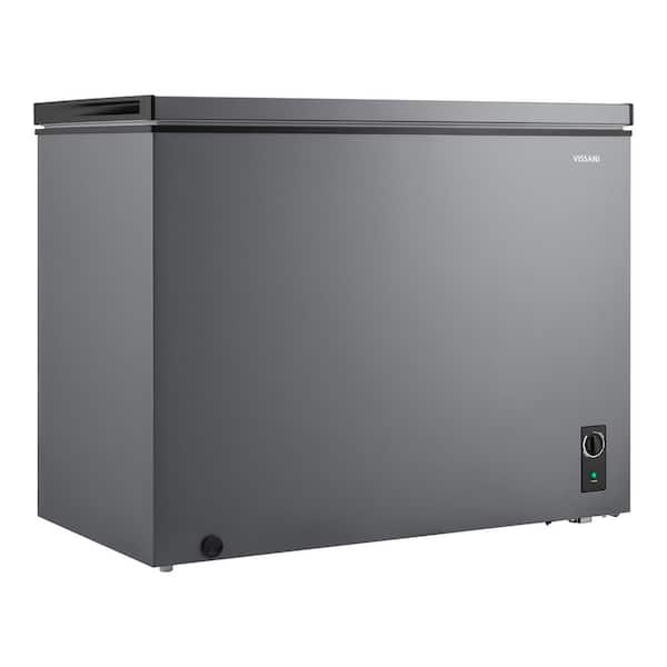 10 cu. ft. Manual Defrost Convertible Garage Ready Chest Freezer in Grey