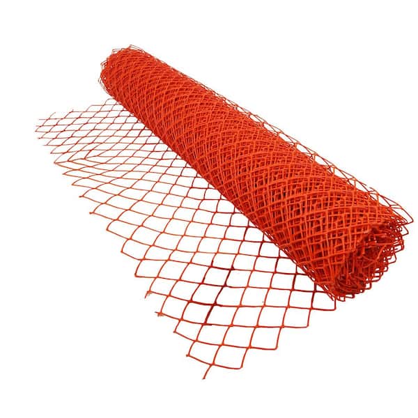 BOEN 4 ft. x 100 ft. Orange Extra HD Diamond Grid Construction Snow/Safety Barrier Fence