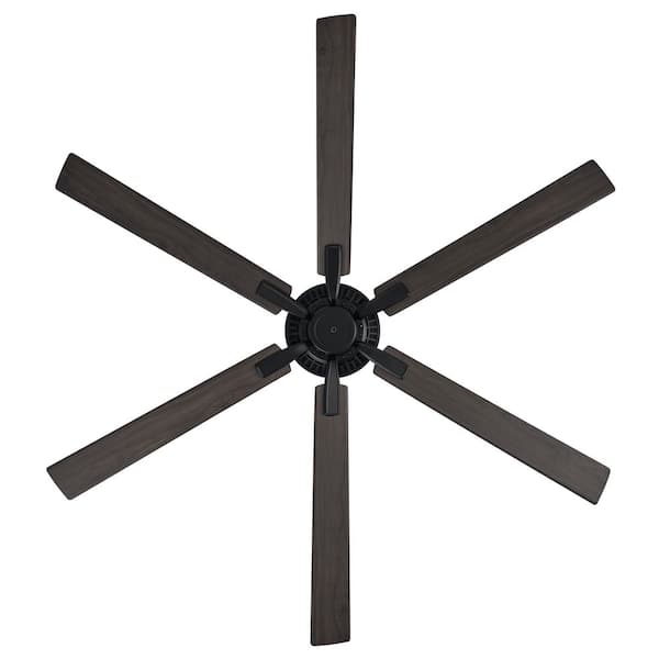 Dalton 72 in. Indoor/Covered Outdoor DC Motor Matte Black Ceiling Fan