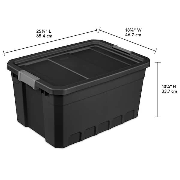 https://images.thdstatic.com/productImages/e99dc4e3-a2d4-4936-b542-f9fd4ac40379/svn/black-sterilite-storage-bins-24-x-14869006-44_600.jpg