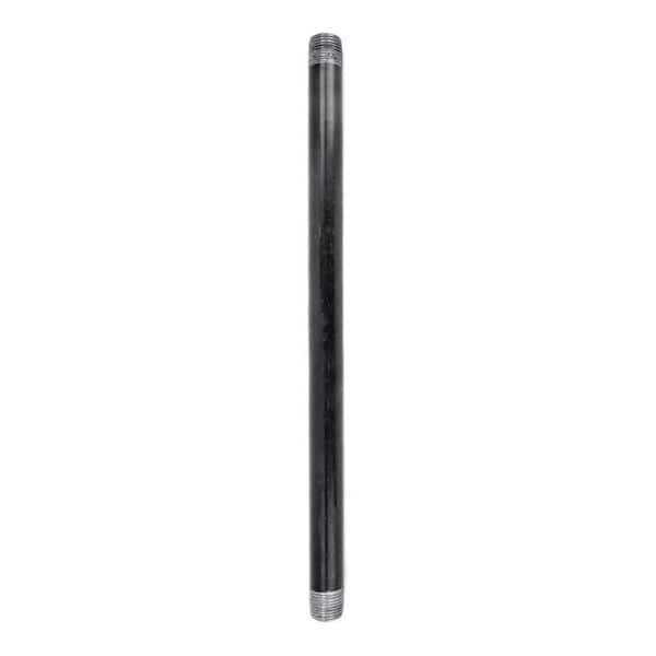 STZ 1/2 in. x 1.16 ft. Black Steel Sch. 40 Cut Pipe