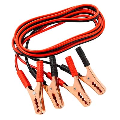 12 ft. 10-Gauge Heavy-Duty Battery Booster Jumper Cables