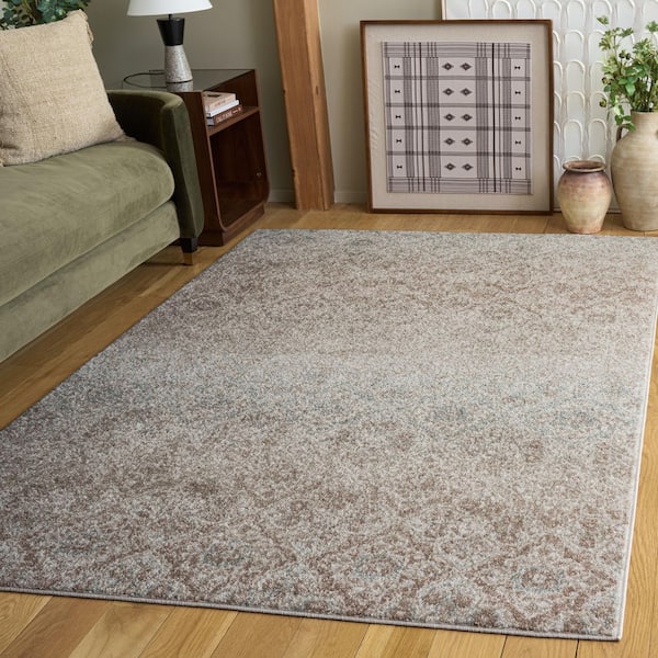 Madison 4 ft. x 6 ft. Gray Persian Area Rug
