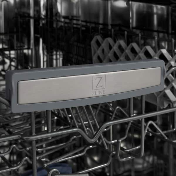 ZLINE 18 Tallac Series 3rd Rack Top Control Dishwasher in Custom Panel Ready with Stainless Steel Tub, 51dBa (DWV-18)