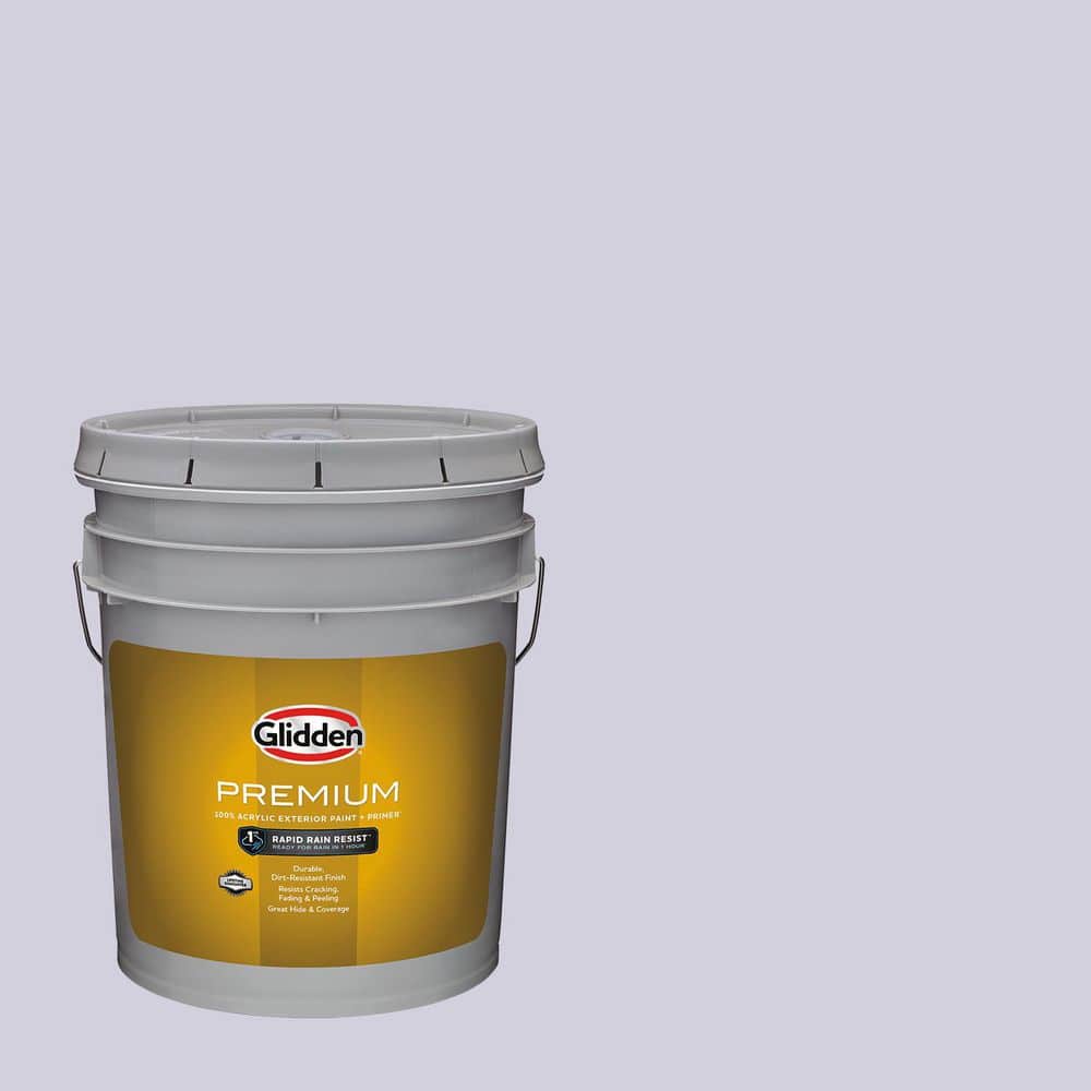 Glidden Premium 5 gal. Lavender Haze PPG1175-3 Satin Exterior