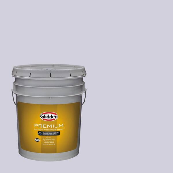 Glidden Premium 5 gal. Lavender Haze PPG1175-3 Satin Exterior
