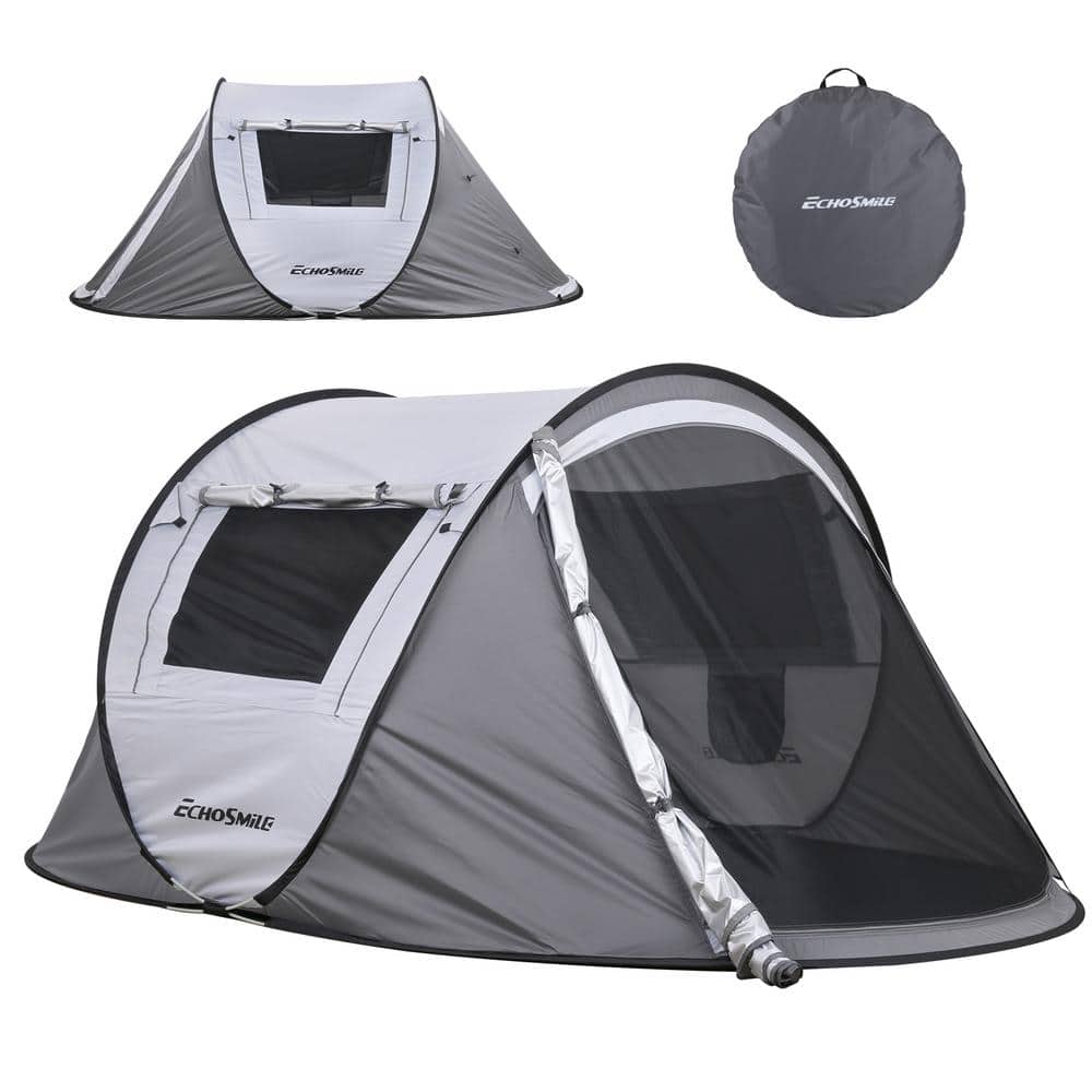Pop Up 2-Person Polyethylene Dome Tent, Waterproof w/8 Metal Pop Up 2-Person Polyethylene Dome Tent, Waterproof w/8 Metal
