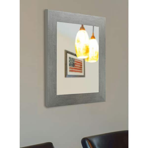 Unbranded Large Rectangle Silver Modern Mirror (48 in. H x 36 in. W)