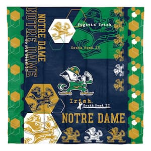 Notre Dame Hexagon 3-Piece Full/Queen Size Multi Colored Comforter Set
