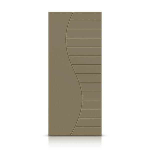 CALHOME 36 in. x 96 in. Hollow Core Olive Green Painted Composite MDF Interior Door Slab