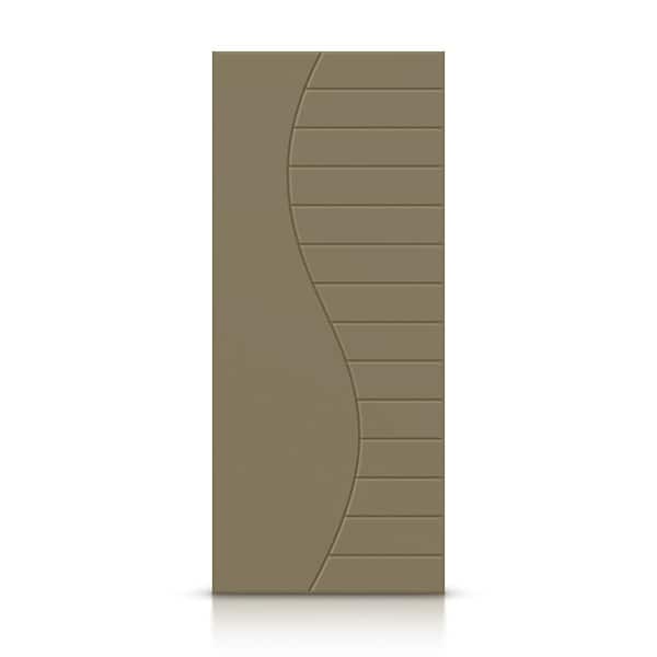 CALHOME 42 in. x 96 in. Hollow Core Olive Green Painted Composite MDF Interior Door Slab