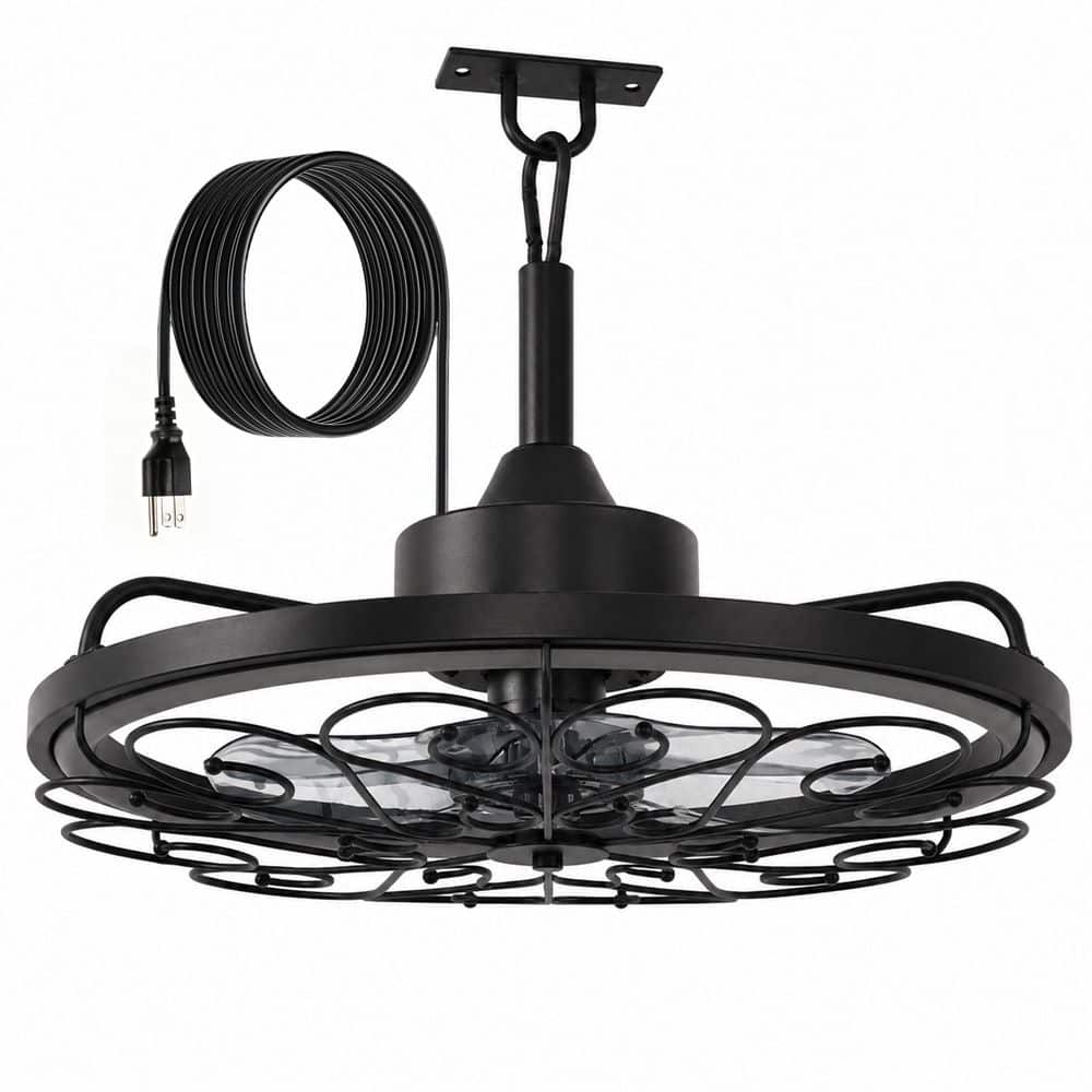 Outdoor LED Ceiling Fan with Light, APP & Remote Control, Matte Black Metal Housing, 110V for Patio Porch Garage price history on PriceWatchPro