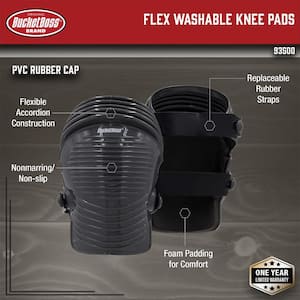 Flex Concrete and Roofing Work Knee Pads (1-pair)