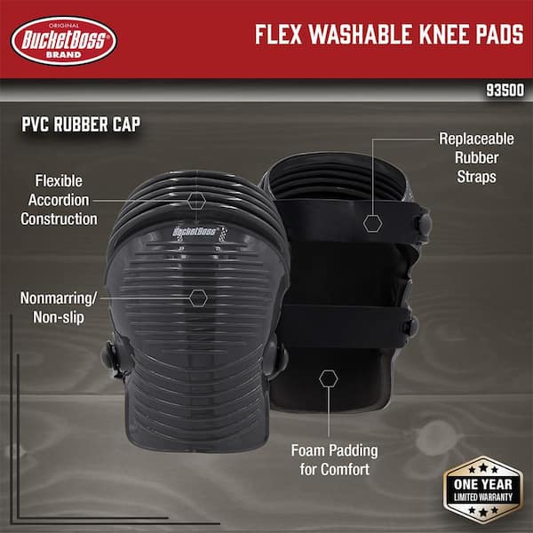Flex Concrete and Roofing Work Knee Pads (1-pair)