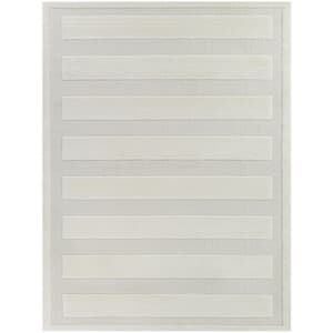 Hyde Cream 7 ft. 10 in. x 10 ft. Striped Area Rug