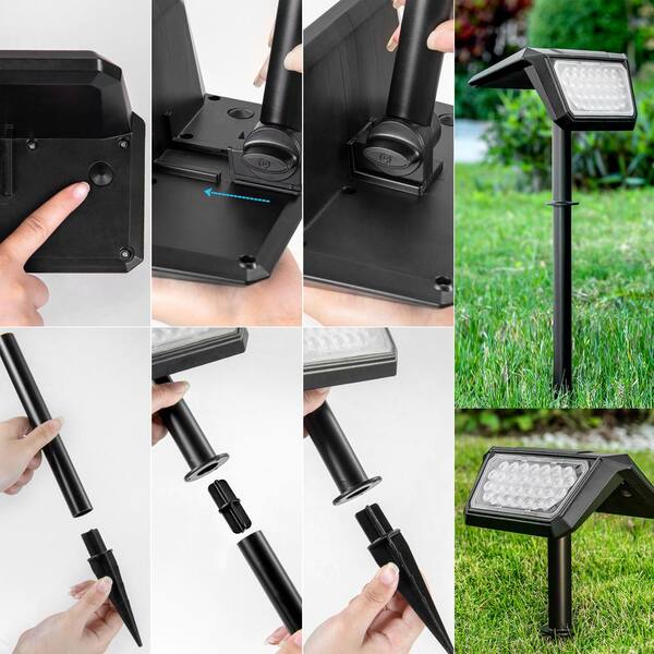 Honbei Black Integrated LED Weather Resistant Outdoor