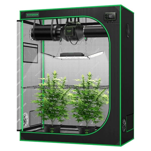 200W AeroLight Wing SE LED Grow Light Kit, with 2 x 4 ft. Grow Tent, S4 Ventilation System, E42A Controller, Warm White